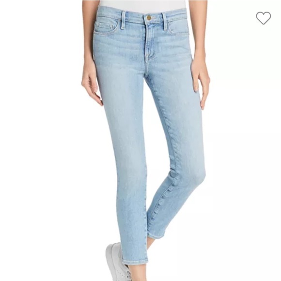 FRAME Le Skinny de Jeanne Crop Skinny Jeans Size 28 Great Condition - Picture 1 of 14
